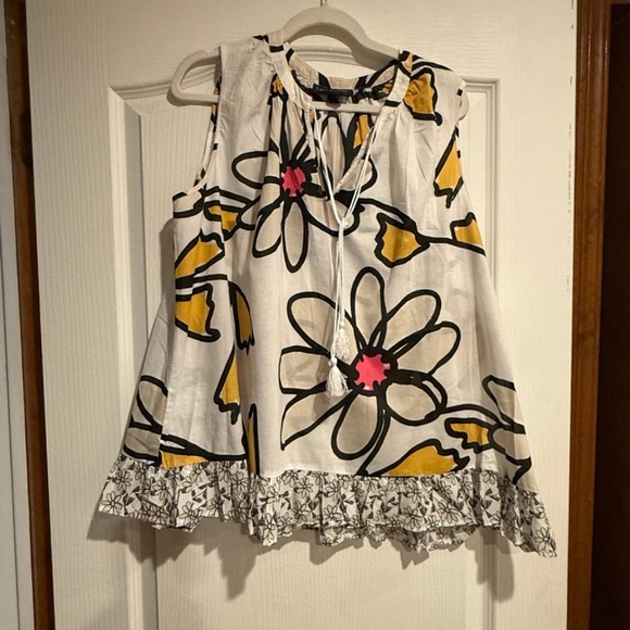 Lane Bryant White and Yellow Floral Blouse - Picture 4 of 7